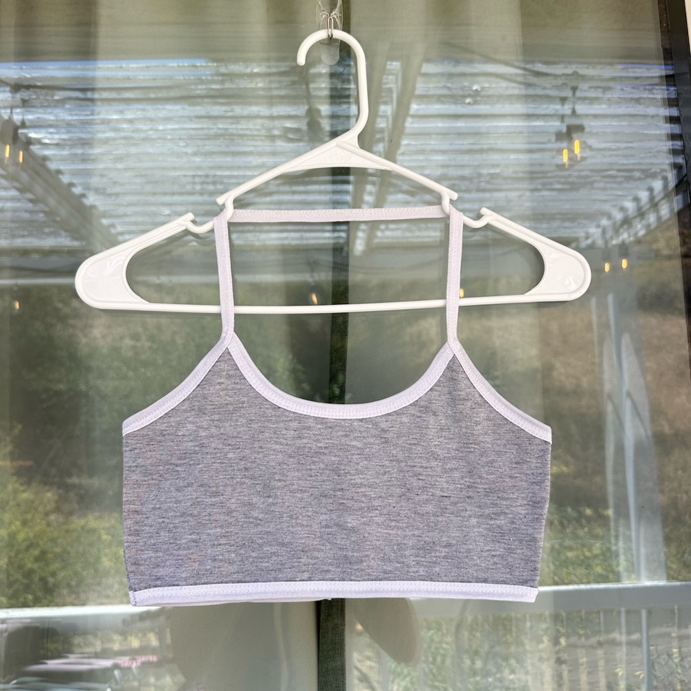 Gray Crop-top